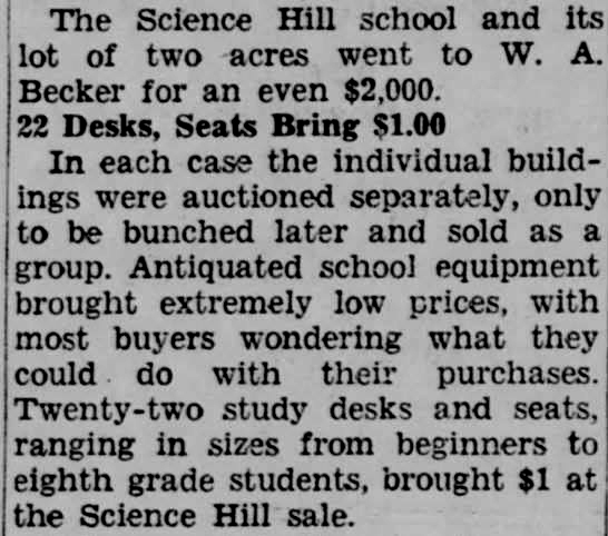 Jan 11, 1948 - Science Hill Article