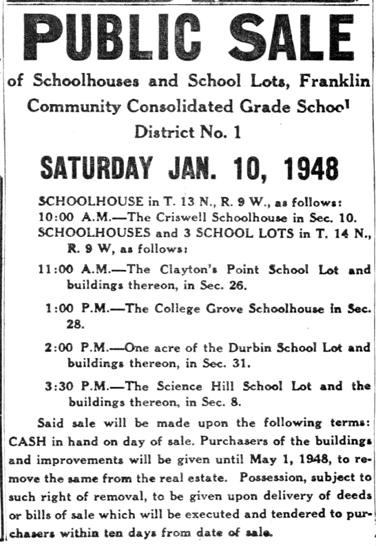 Jan 6, 1948 - Science Hill Article