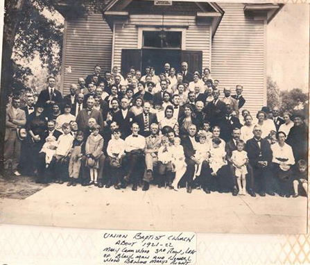 Union Baptist Church - About 1921 or 1922