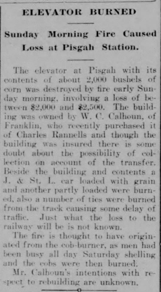 December 30, 1902 - Pisgah Elevator